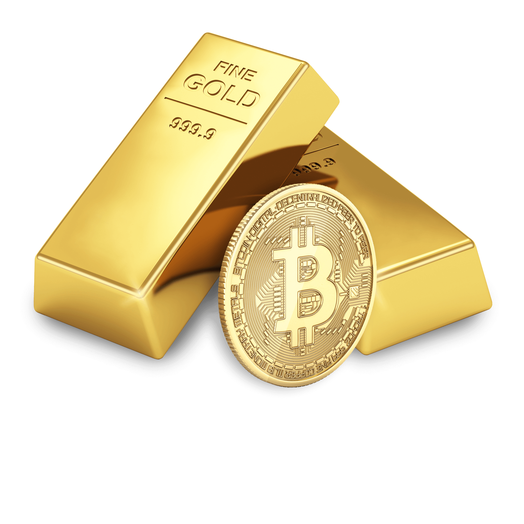 Eine Illustration zum Thema Krypto und Gold